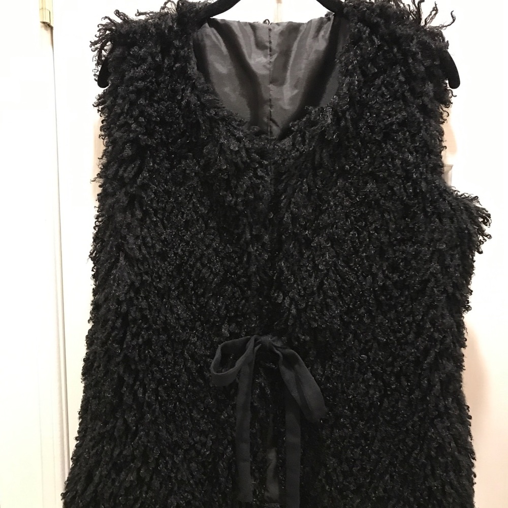 Faux Mongolian Lamb Vest